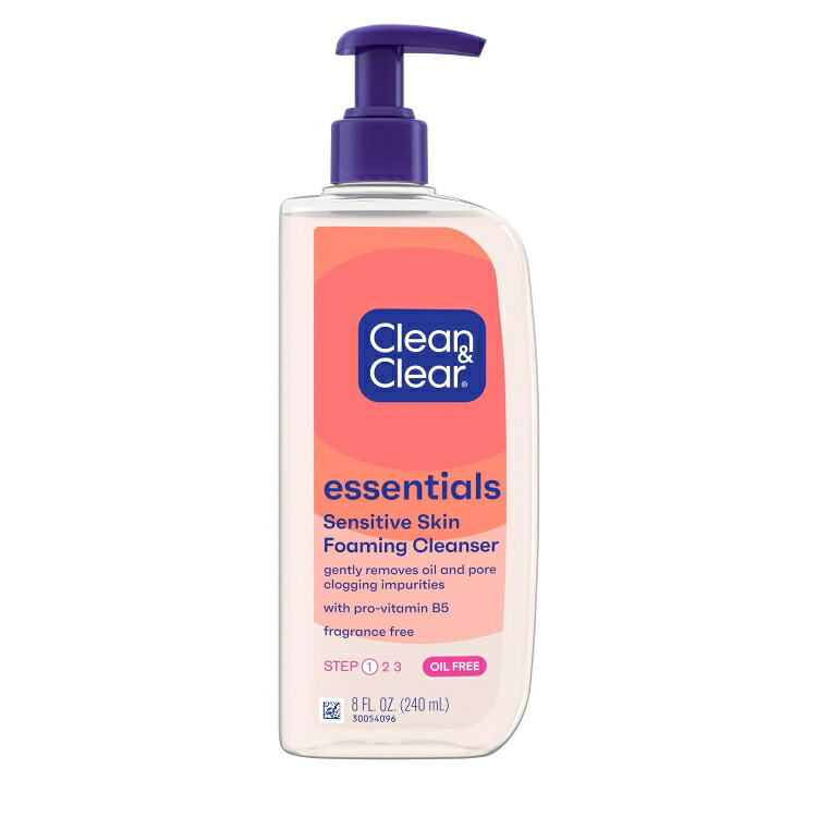 クリーン＆クリア エッセンシャルズ オイルフリー フォーミングフェイシャルクレンザー 240mL Clean & Clear Essentials Oil-Free Foaming Facial Cleanser, 8 fl. oz 【お取り寄せ商品】