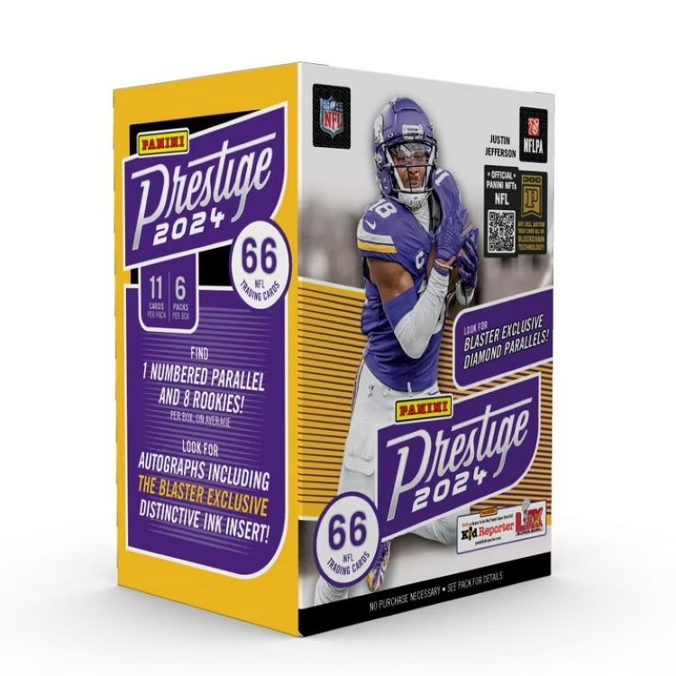 [限定版]2024 パニーニ プレステージ フットボール トレーディングカード ブラスターボックス 2024 Panini Prestige Football Trading Cards Blaster Box 【お取り寄せ商品】｜プロテインUSA