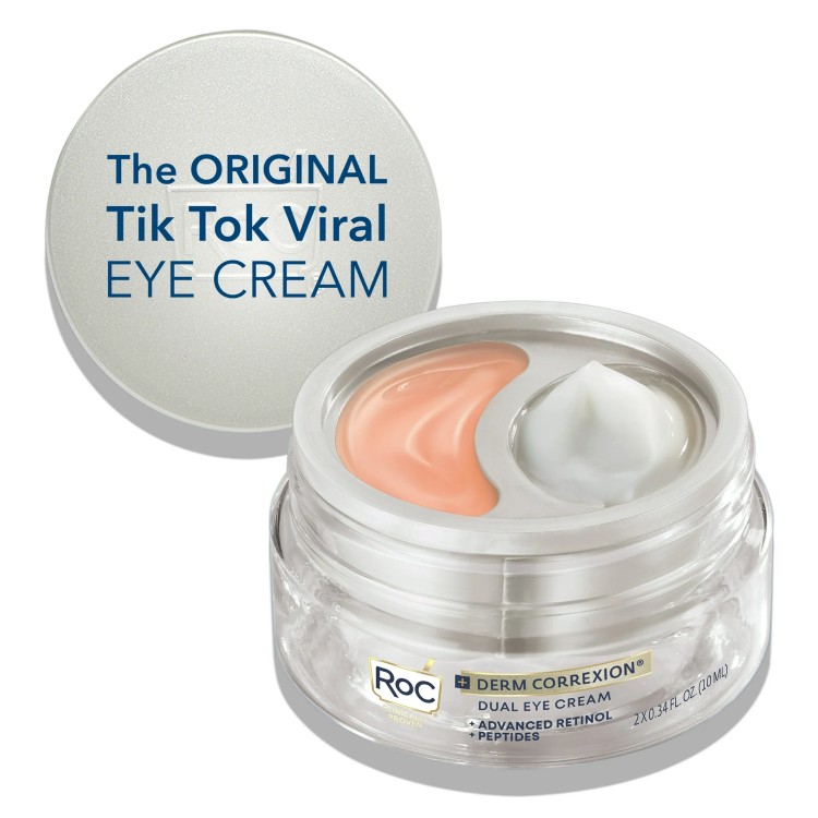 RoC ロック ダームコレクション デュアルアイクリーム レチノール+ペプチド配合 19g RoC Derm Correxion Dual Eye Cream with Retinol + Peptides0.68 oz 【お取り寄せ商品】【合わせて買いたい】