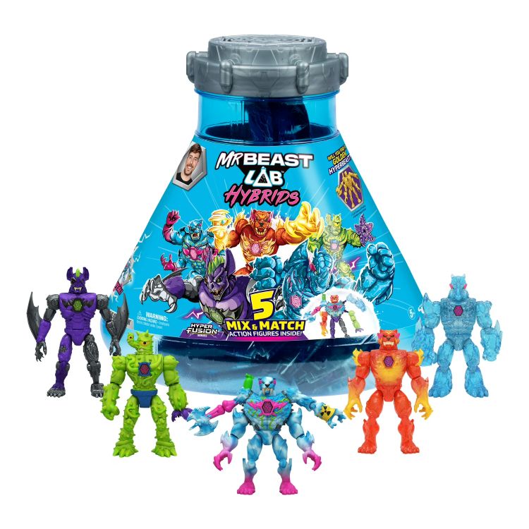 ミスタービーストラボ ハイブリッド メガパック 5 ミックス＆マッチ アクションフィギュア MrBeast Lab Hybrids Mega Pack 5 Mix & Match Action Figures 【お取り寄せ商品】
