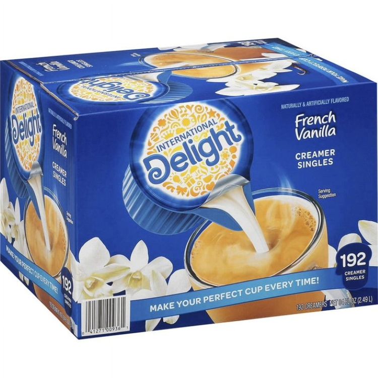 インターナショナルディライト フレンチバニラ コーヒークリーマー 約15mL 192個入り International Delight French Vanilla Creamer Singles - French Vanilla Flavor - 192/carton 【お取り寄せ商品】