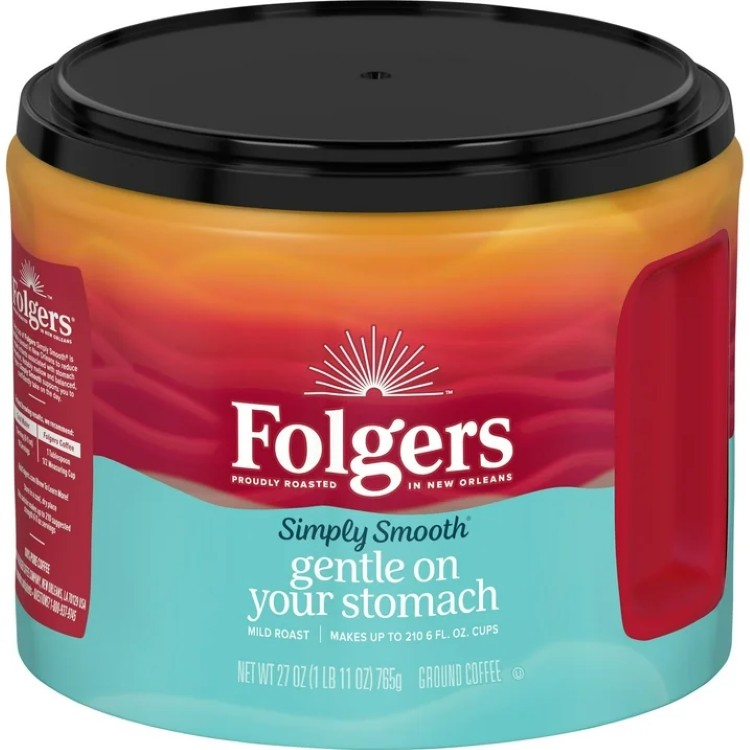 フォルジャーズ シンプリー スムース マイルドロースト 粉コーヒー 約765g Folgers Simply Smooth Ground Coffee, Mild Roast, 27 Ounces 【お取り寄せ商品】