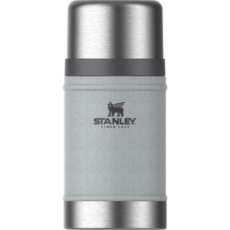 スタンレー レジェンダリー クラシック フードジャー 約710mL ハンマートーンシルバー ステンレススチール 保温・保冷ジャグ Stanley Legendary Classic Food Jar 24 oz - Hammertone Silver - Stainless Steel Insulated Jug 【お取り寄せ商品】|プロテインUSA