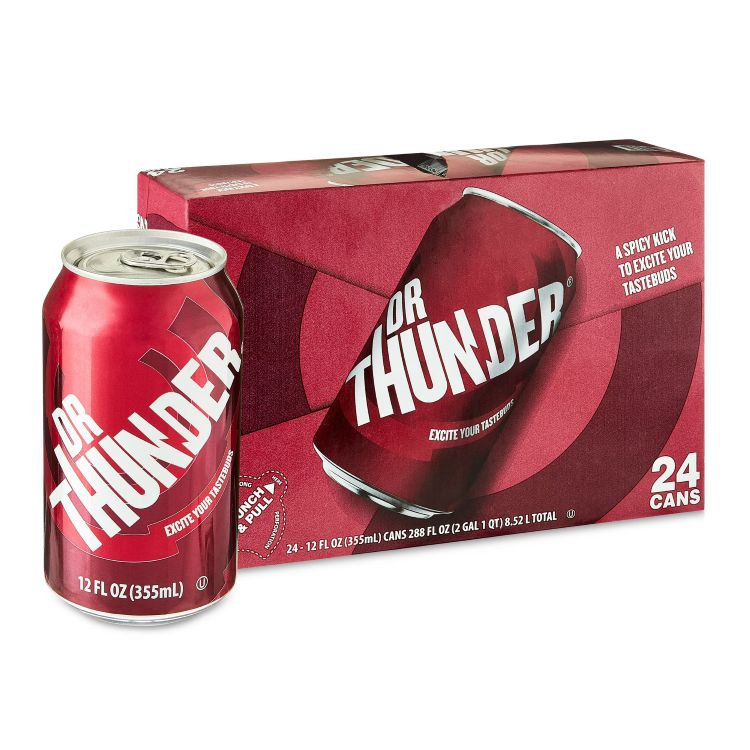 グレートバリュー ドクターサンダー ソーダポップ 355ml 24本入り Great Value Dr Thunder Soda Pop, 12 fl oz, 24 Pack Cans 【お取り寄せ商品】