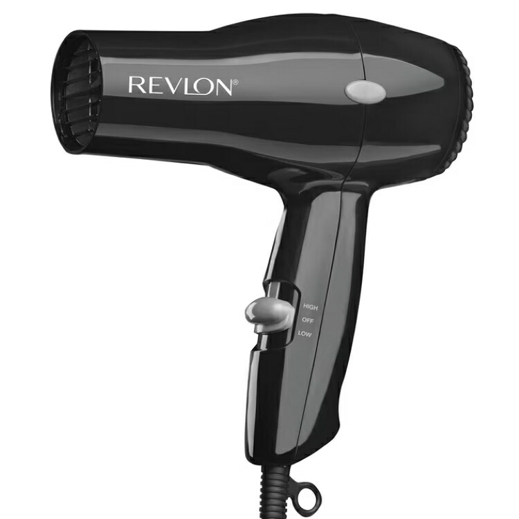 レブロン コンパクトヘアドライヤー 1875W ブラック Revlon 1875W Compact Hair Dryer, Black 【お取り寄せ商品】