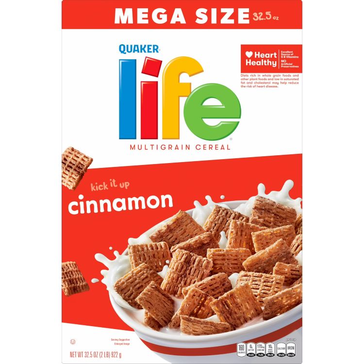 【楽天市場】クエーカーライフ シリアル シナモン メガサイズ 922g Quaker Life Cereal, Cinnamon, Mega ...