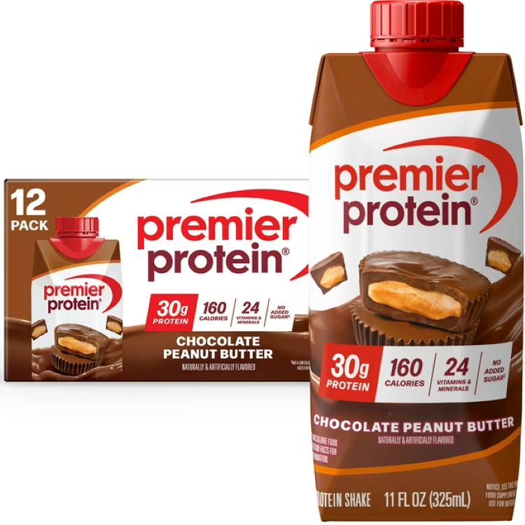 プレミアプロテイン シェイク チョコレートピーナッツバター たんぱく質30g 325mL 12本 Premier Protein Shake, Chocolate Peanut Butter, 30g Protein, 11 fl oz, 12 Ct 【お取り寄せ商品】