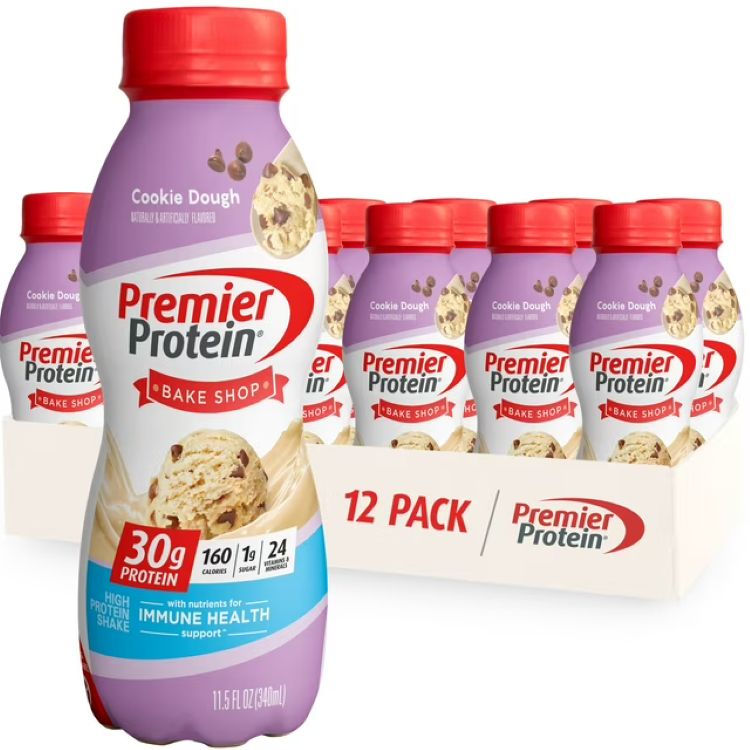 プレミアプロテイン シェイク クッキードウ たんぱく質30g 340mL 12本 Premier Protein Shake, Cookie Dough, 30g Protein, 11.5 fl oz, 12 Ct 【お取り寄せ商品】