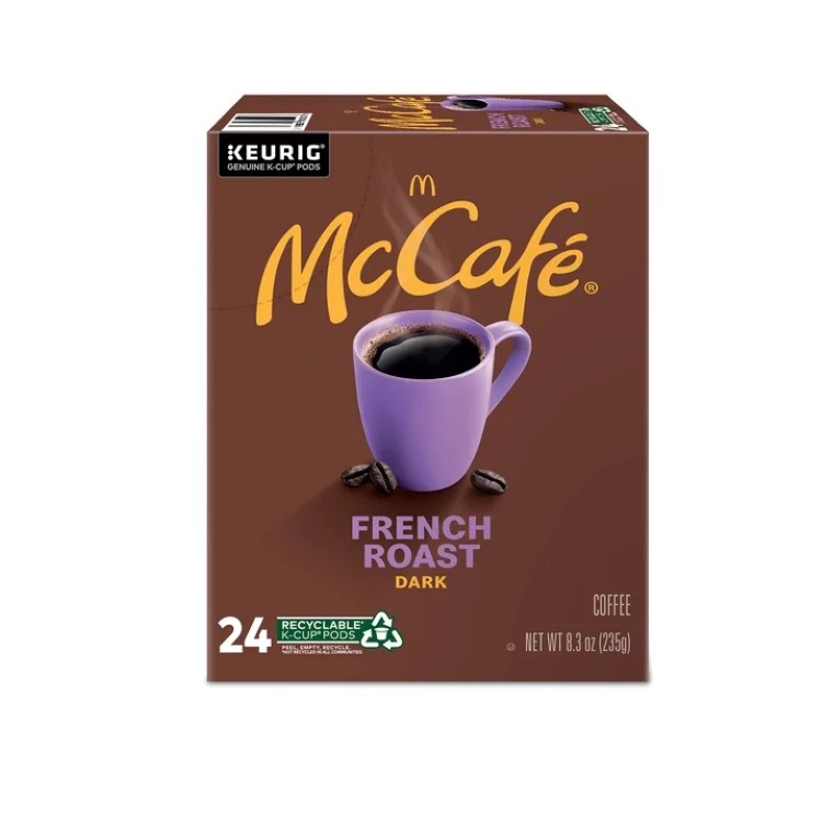 マックカフェ フレンチダークロースト Kカップコーヒーカプセル 24個入り McCafe, French Dark Roast K-Cup Coffee Pods, 24 Count 【お取り寄せ商品】
