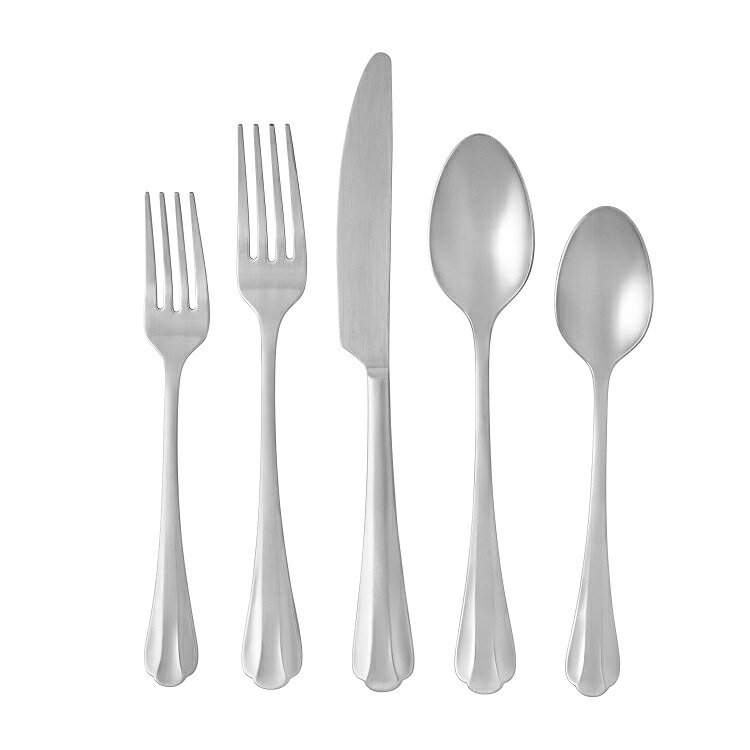 【ウォルマートPB】パイオニアウーマン コレット カトラリーセット 20点 Pioneer Woman Colette Satin 20 piece Flatware Set 【お取り寄せ商品】｜プロテインUSA