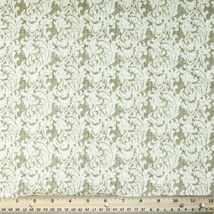 ウェーバリー インスピレーションズ 100%コットンダック ペイズリースクロール柄生地 クリーム 54インチ幅 ボルト Waverly Inspirations 100% Cotton Duck 54inch Paisley Scroll Cream Color Sewing F 【お取り寄せ商品】|プロテインUSA