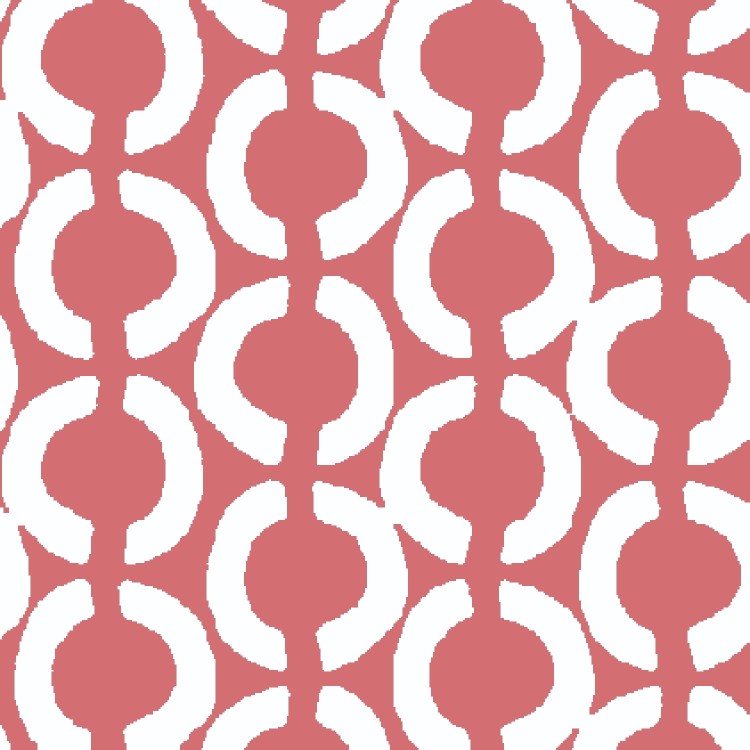 ウェーバリー インスピレーションズ コットンダック チェーンリンク柄生地 コーラル 54インチ幅 ボルト Waverly Inspirations Cotton Duck 54inch Chainlink Coral Color Sewing Fabric By the Bolt 【お取り寄せ商品】｜プロテインUSA