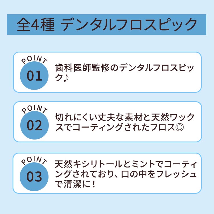 市場 ザ 50本入り 全4種 コー THE ハンブル デンタルフロスピック