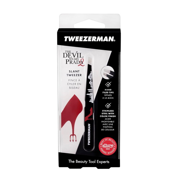 [限定版]ツイーザーマン プラダを着た悪魔 ピンセット Tweezerman Devil Wears Prada Slant Tweezer 【お取り寄せ商品】