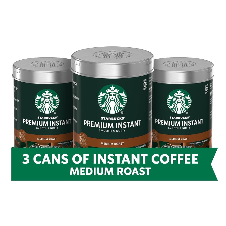 スターバックス プレミアム インスタント コーヒー ミディアム ロースト 100% アラビカ豆 3個セット Starbucks Premium Instant Coffee, Medium Roast, 100% Arabica Beans, 3 Pack (3.17 Oz Each)【お取り寄せ商品】【合わせて買いたい】 16,200円