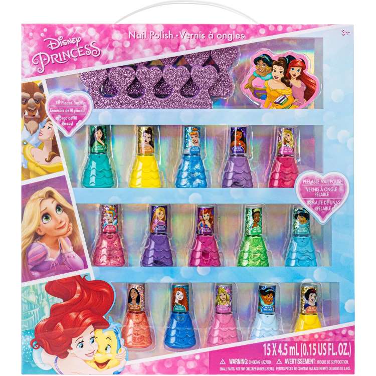 タウンリーガール ディズニープリンセス 15 ピース 水性ネイルポリッシュ Townley Girl Disney Princess 15 Piece Water-Based Nail Polish 【お取り寄せ商品】【合わせて買いたい】
