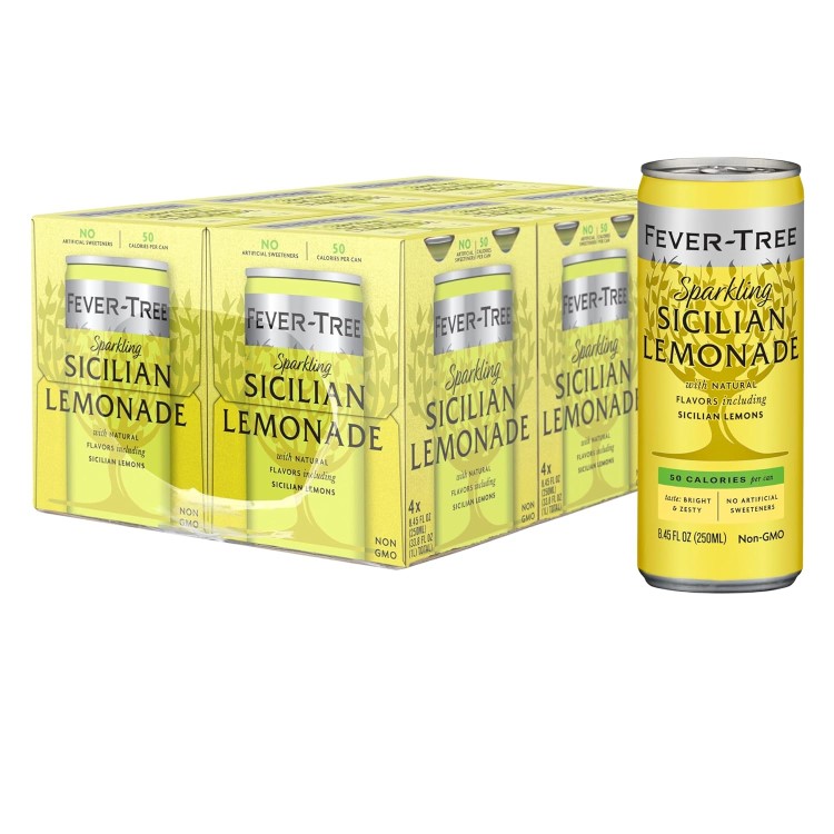 フィーバーツリー スパークリング シチリア レモネード 250 ML 24缶セット Fever Tree Sparkling Sicilian Lemonade - Premium Mixer 250 ML Cans - Pack of 24 【お取り寄せ商品】【合わせて買いたい】|プロテインUSA
