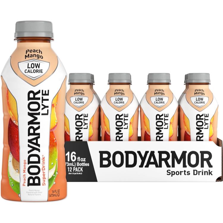 ボディアーマー スポーツドリンク 低カロリー ピーチマンゴー 16オンス 12本セット BODYARMOR LYTE Sports Drink Low-Calorie Peach Mango 16 Fl Oz (Pack of 12)【お取り寄せ商品】【合わせて買いたい】