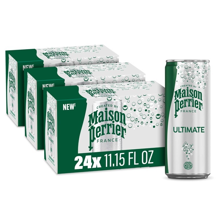 メゾンペリエ アルティメット スパークリング ウォーター 330ml 8缶&times;3パック Maison Perrier Ultimate Sparkling Water, 11.15 Fl Oz Cans, 8 Count, 3 Pack【お取り寄せ商品】【合わせて買いたい】｜プロテインUSA