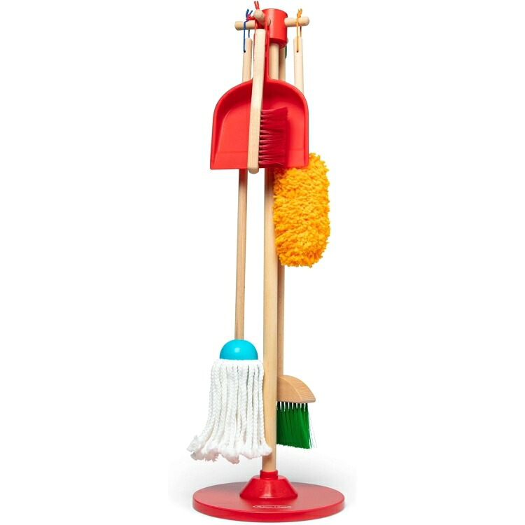 メリッサ＆ダグ 掃除、モップ ごっこ遊び6点セット Melissa & Doug Let's Play House Dust! Sweep! Mop! 6 Piece Pretend Play Set【お取り寄せ商品】【合わせて買いたい】