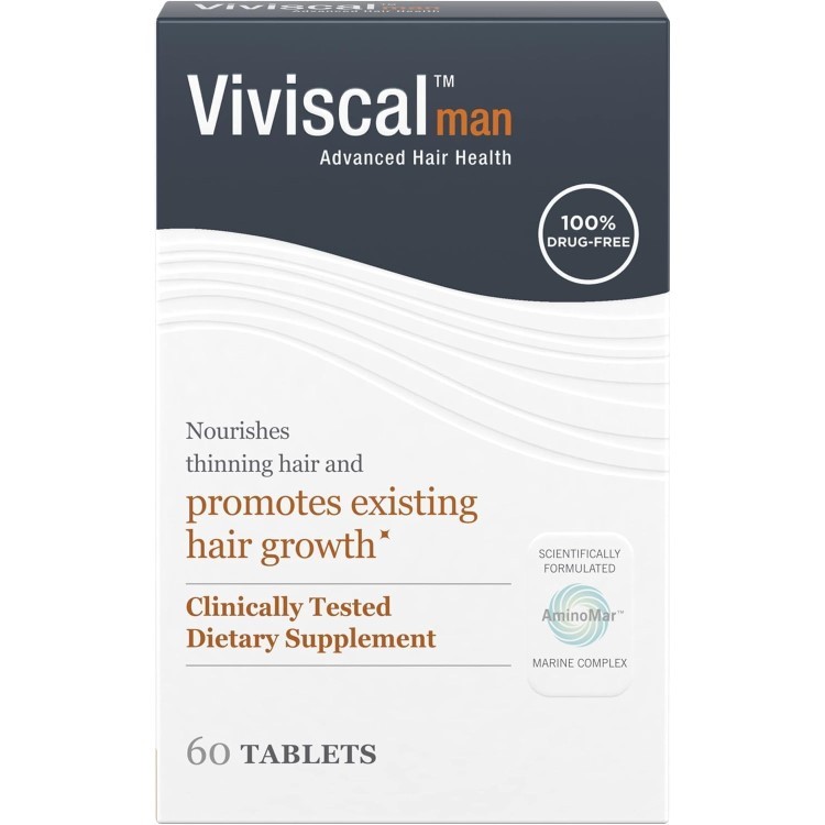ヴィヴィスカル メンズヘアサプリメント 60粒 タブレット Viviscal Men's Hair Growth Supplements ビビスカル【お取り寄せ商品】【合わせて買いたい】