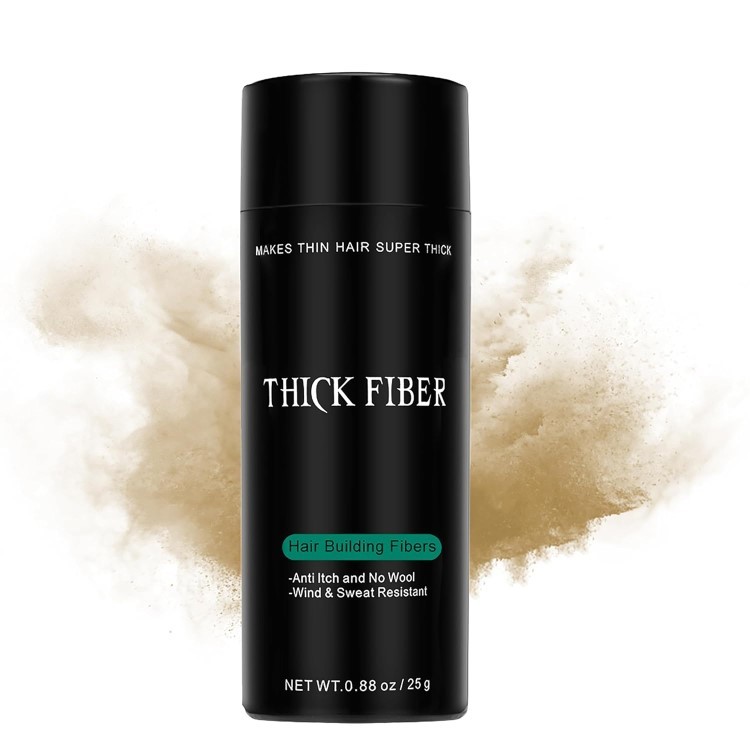 THICK FIBER ヘアファイバー（ミディアムブロンド）- 25gボトル THICK FIBER Hair Fibers for Thinning Hair & Bald Spots (MEDIUM BLONDE) - 25g【お取り寄せ商品】【合わせて買いたい】