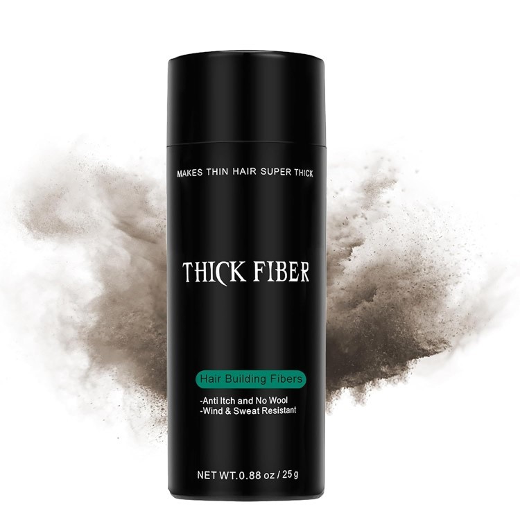 THICK FIBER ヘアファイバー（ミディアムブラウン）- 25gボトル THICK FIBER Hair Fibers for Thinning Hair & Bald Spots (MEDIUM BROWN) - 25g【お取り寄せ商品】【合わせて買いたい】
