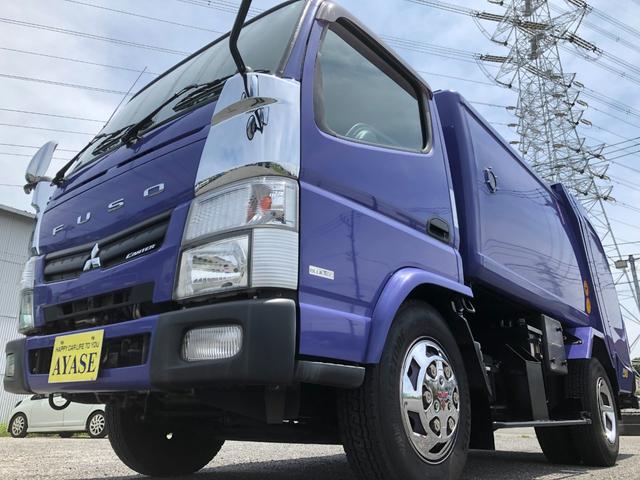 キャンター 中古 自動車車体 新車 中古車 その他 グーネットモール 三菱ふそう ３ ２ｔ積巻込み式パッカー車５ １立米 フジマイティー２ペダル 三菱ふそう