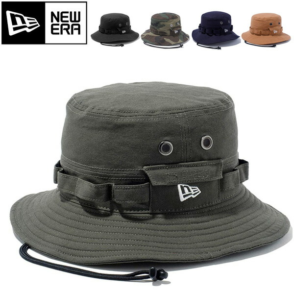 サファリハット メンズ レディース 秋冬 大きいサイズ NEW ERA ニューエラ 帽子 ひも付き 紫外線 登山 アドベンチャーハット キャンプ  ファッション 秋 冬 【95%OFF!】