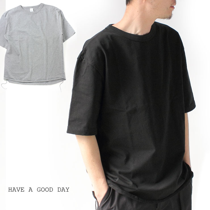 楽天市場 Tシャツ メンズ 半袖 Have A Good Day 5分丈 Loose Big Tee 大きめ Tシャツ 無地 半袖 Tシャツ 厚手 綿100 日本製 ｐｒｏｔｏｃｏｌ