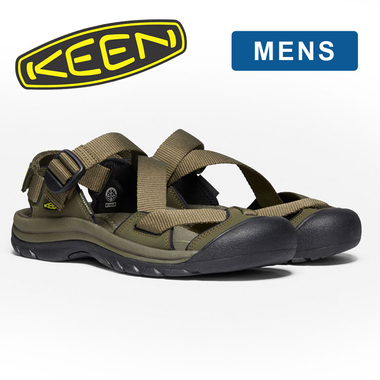 楽天市場 キーン サンダル メンズ Keen Zerraport 2 ダークオリーブ ブラック アウトドア 売れ筋 カジュアル ブランド ビーチ フェス ｐｒｏｔｏｃｏｌ