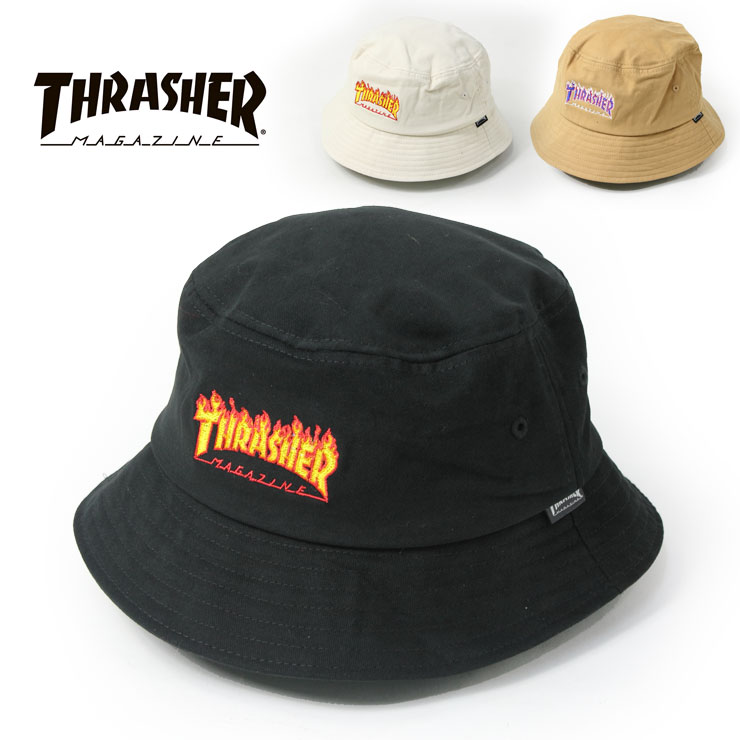 楽天市場 バケットハット メンズ ブランド 大きい レディース 黒 スラッシャー Thrasher フレイムロゴ ピーチツイル ブラック 帽子 th H53 大きいサイズ キャンプ 冬キャンプ ファッション 秋 冬 秋冬 ｐｒｏｔｏｃｏｌ