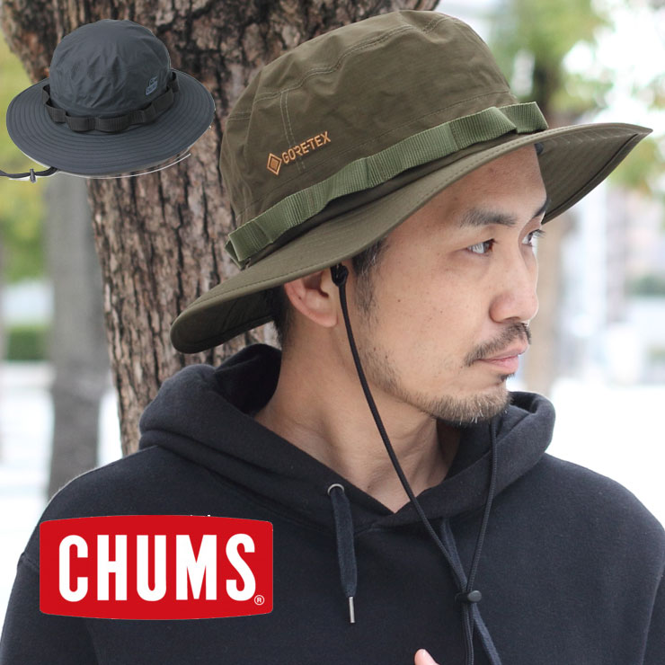 アウトドアブランド 帽子 Chums チャムス 帽子 ハット ゴアテックス タクティカルブーニー Ch05 1257 メンズ レディース 大きいサイズ 大きめ 春夏 レディース 帽子 通販 キャンプ ファッション アウトドア おしゃれ かわいい 春 夏 春夏 黒 ブラック アウトドアブランド