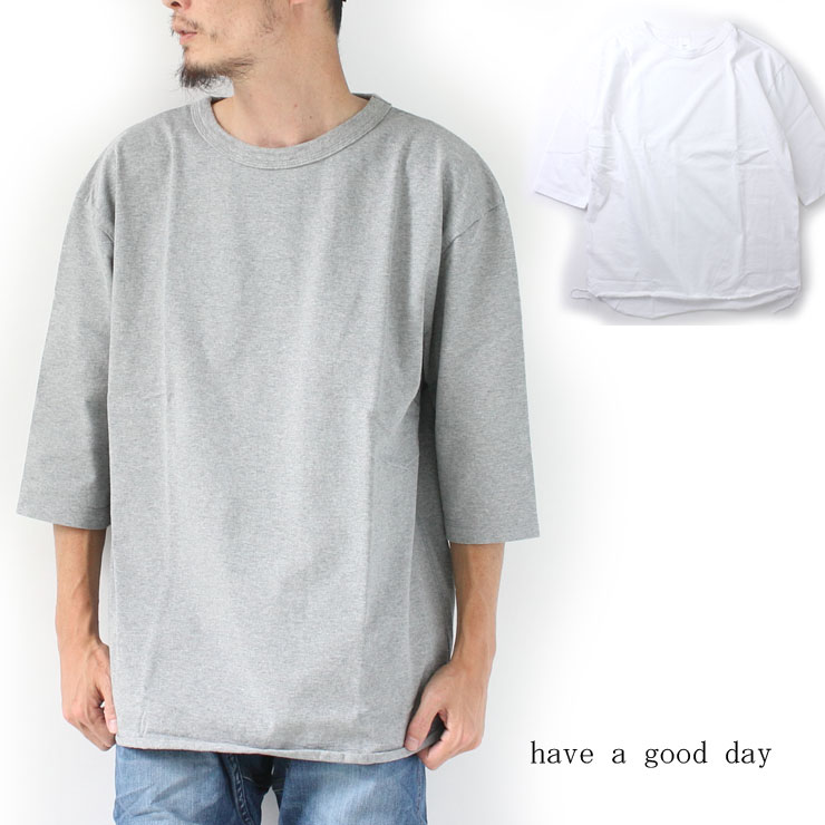 7分袖tシャツ メンズ Have A Good Day 3 4 Loose Tee Kanal9tv Com