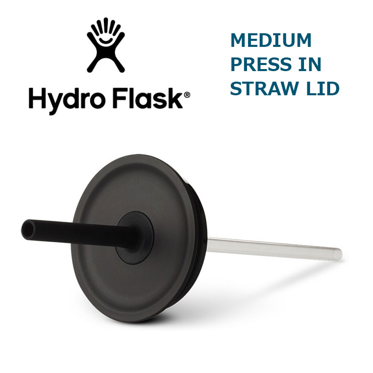 【楽天市場】ハイドロフラスク 蓋 キャップ Hydro Flask ミディアム プレスイン ストローリッド ブラック Medium Press