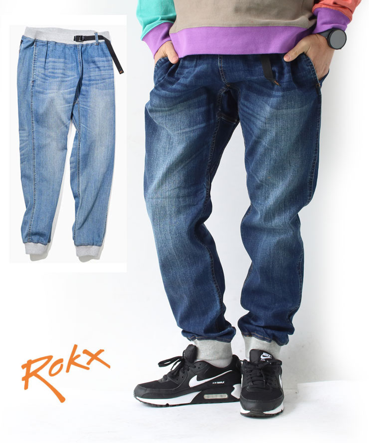 楽天市場】ROKX ロックス パンツ デニム ウッドパンツ RXMS191023