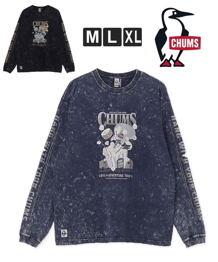 CHUMS チャムス キャニオンランズチャムスツアー83ロング衣袂ティーシャツ CH01-2655 長袖 tプルオーバー メンズ レディース ロンT ヴィンテージ 風 tプルオーバー 秋 冬 秋冬 原則として通貨価値8690円 返品取り替えっこ不可