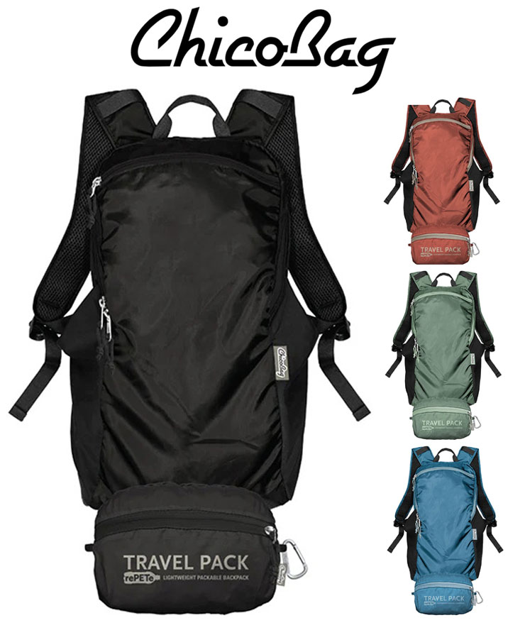 エコバッグ メンズ レディース 春夏 CHICOBAG チコバッグ トラベルパック rePETe + Refine 19430031 折りたたみ 軽量