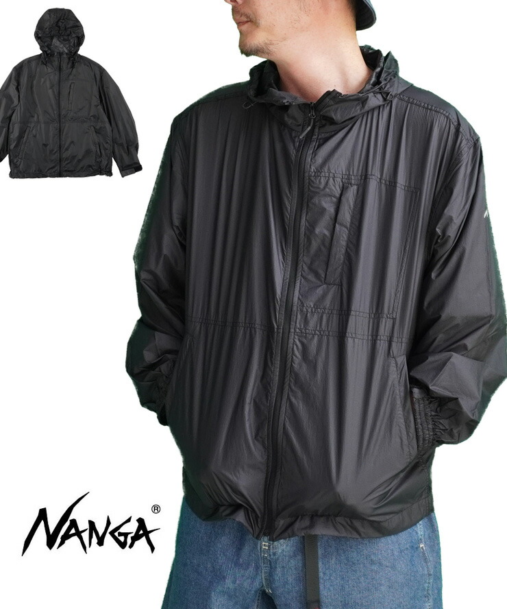 NANGA ナンガ シアージャケット メンズ レディース SHEER JACKET ナイロン上衣 軽さ 撥水 ポケッタブル 薄っぺら アウトドア 春夏