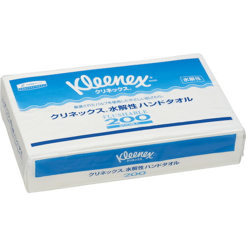 クレシア クリネックスハンドタオル200 水解性 35Pk(200枚／Pk) 36400