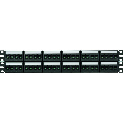 PANDUIT カテゴリ6モジュラーパッチパネルキット 4ポートフェースプレートタイプ 48ポート 2U CPPKL6TG48WBL CPPKL6G48WBL