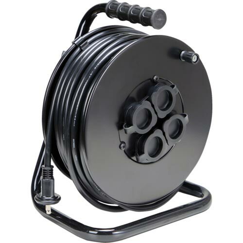 TRUSCO 電気工膜鳴楽器 ジェネラルリール30m 室外用 ODL-30MBK