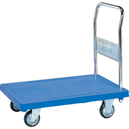 サンコー 樹脂製運搬車 805408 ハンドカーSM(固定ハンドルタイプ)ブルー 80540801|Pro Tool Shop