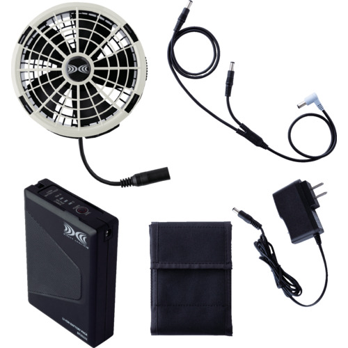 空調服　空調服［［Ｒ下］］　スターターキット（２５Ｖ）　グレー SK25011K50｜Pro Tool Shop