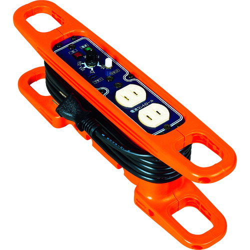 日動 ハンドリール 電流コントロールリール 100V 2芯*3m 黒 HRC032