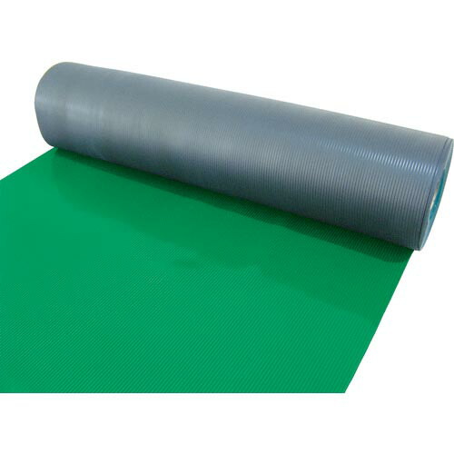 TRUSCO 塩ビマット B山 グリーン 1.5mmX915mmX20m TEBM-920-GN｜Pro Tool Shop