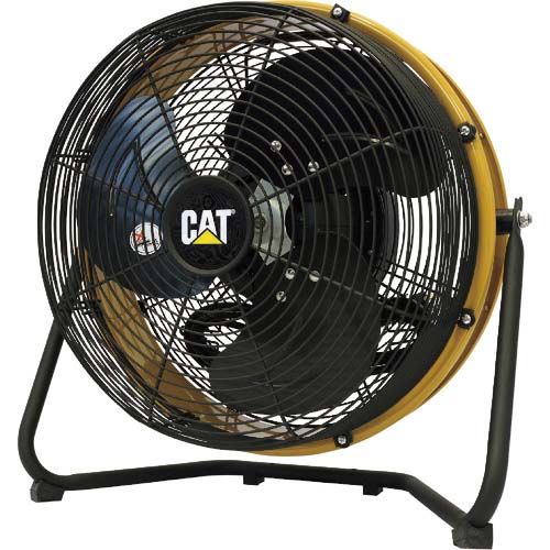 CAT 工場扇 35cm(壁・床タイプ)羽根軸360度半転機能付 イエロー HV-14S360