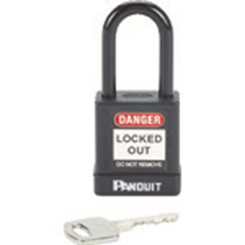 PANDUIT ロックアウト用非電導性パドロック 黒 (1個\u003d1箱) PSL-8BL