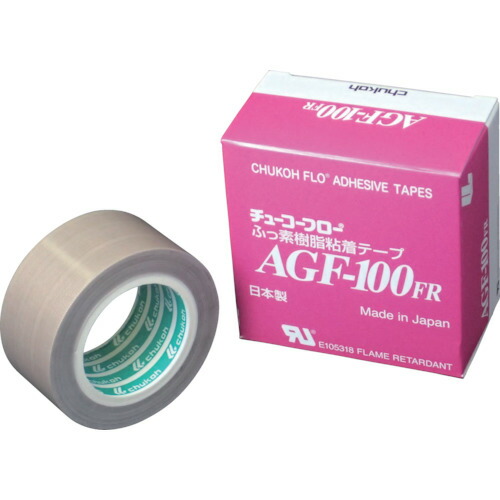 chukohフッ素脂(テフロンPTFE製)硝子はりつけ台ねばり着く磁気テープAGFー100FR0.18t*38w*10mAGF100FR-18X38