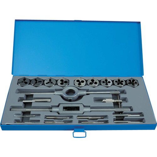 TRUSCO メートルネジ用ハンドタップ、ダイスセット(並目)M3-M16 THTDCSET|Pro Tool Shop